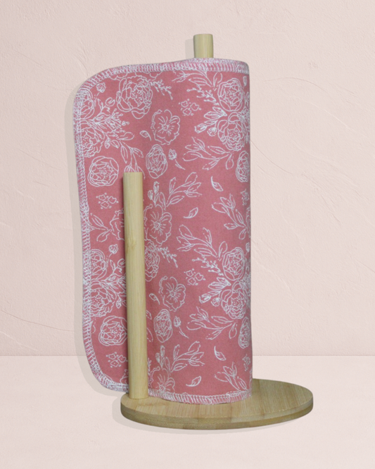 Herbruikbare katoenen keukenrol - Botanic Sketch